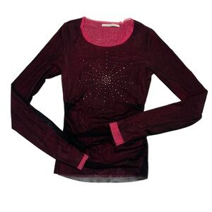 Penny Black Mesh Bling Top